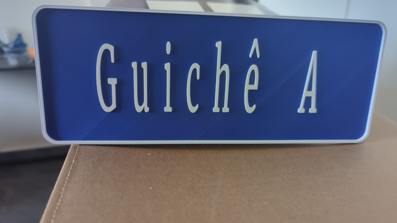 Placa de Guichê de Atendimento