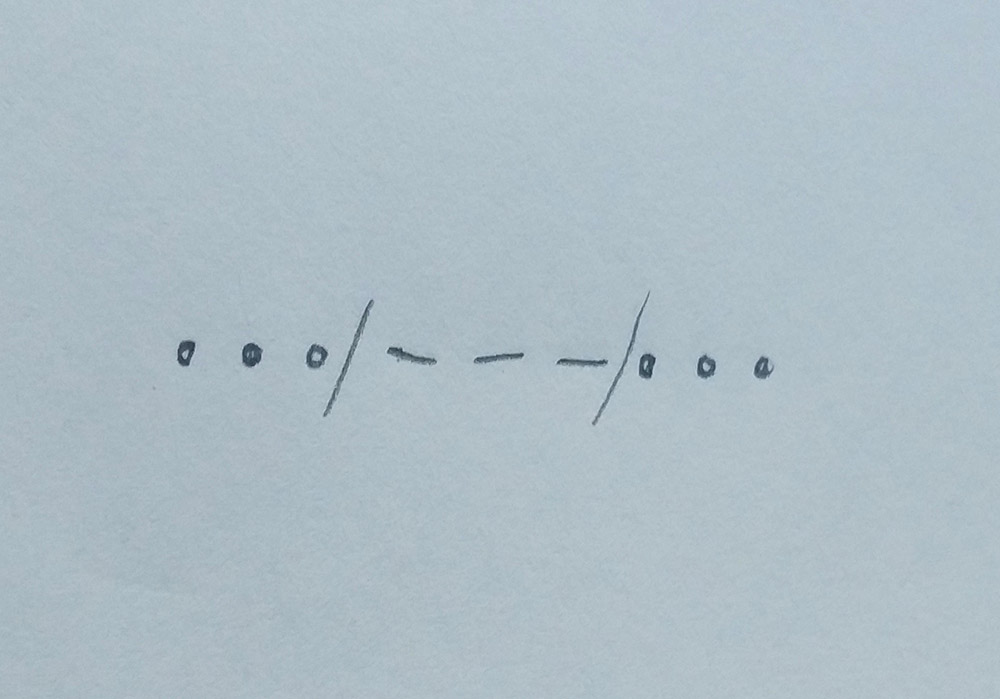 Morse code template