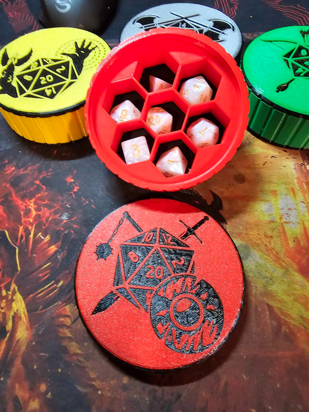 Fighter-Class Dice Garrison/ With Screw top lid