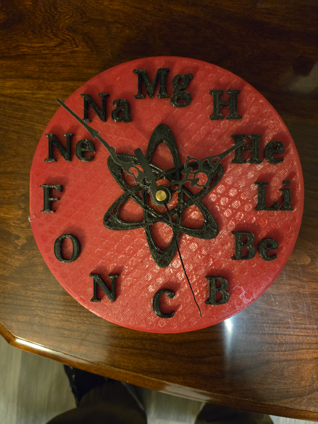 Chemistry Clock Face
