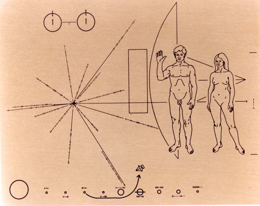 Golden Pioneer Plaque