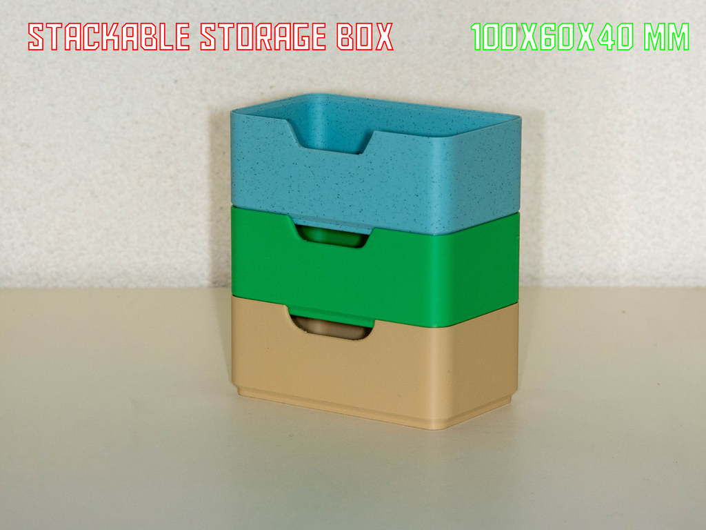 stackable storage box 100x60x40