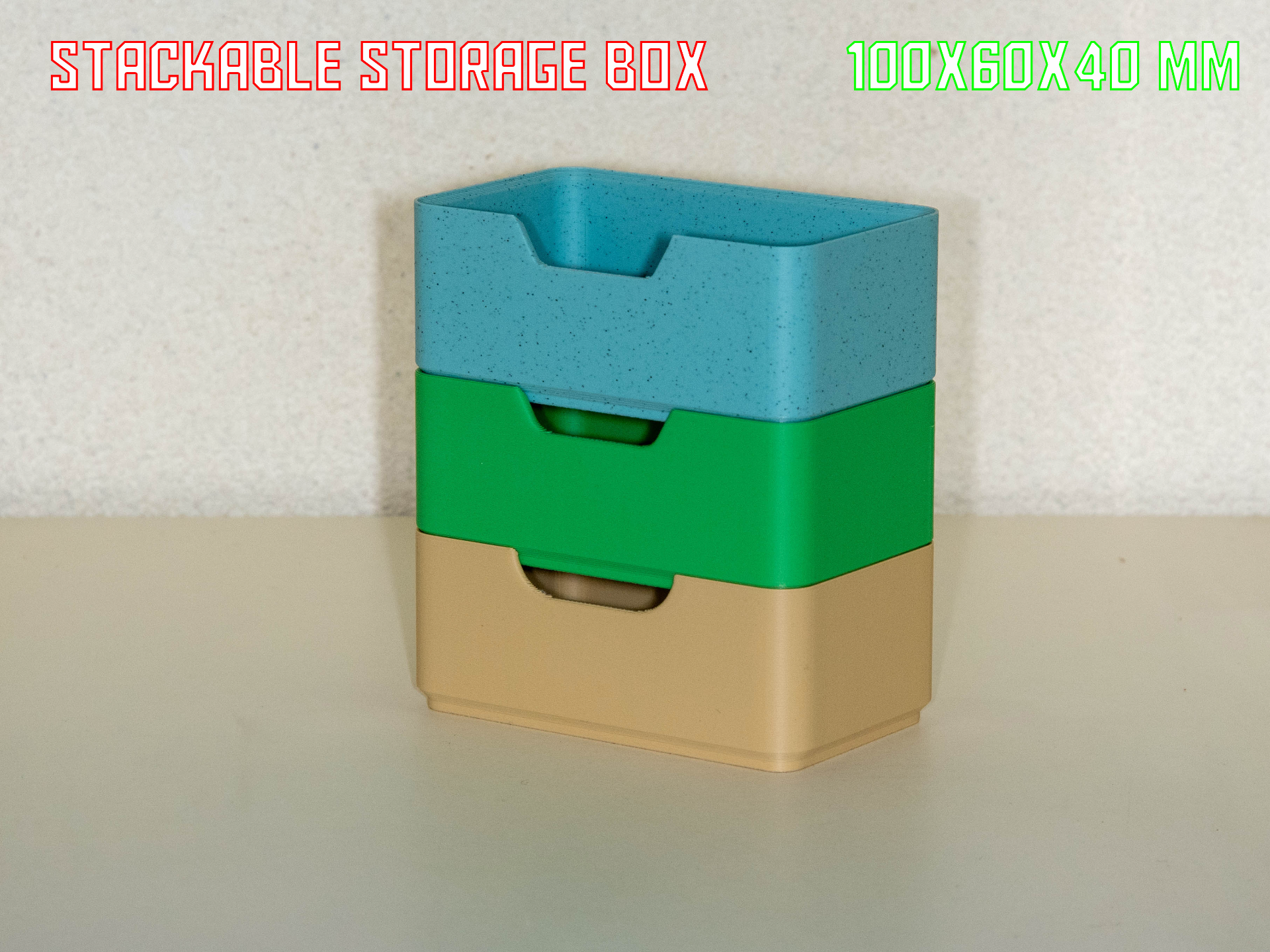 stackable storage box 100x60x40
