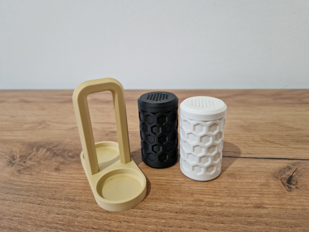 Salt and Pepper Shaker with Stand