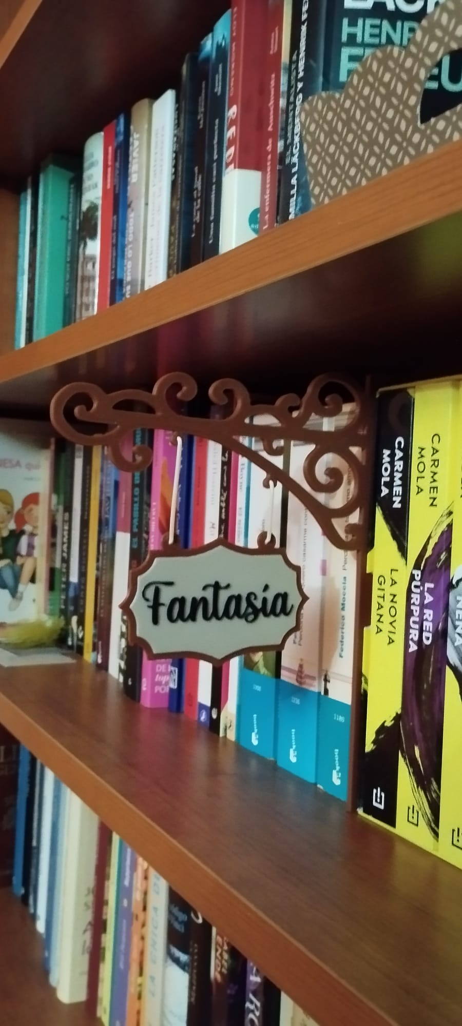 SEPARADOR DE LIBROS POR CATEGORIAS
