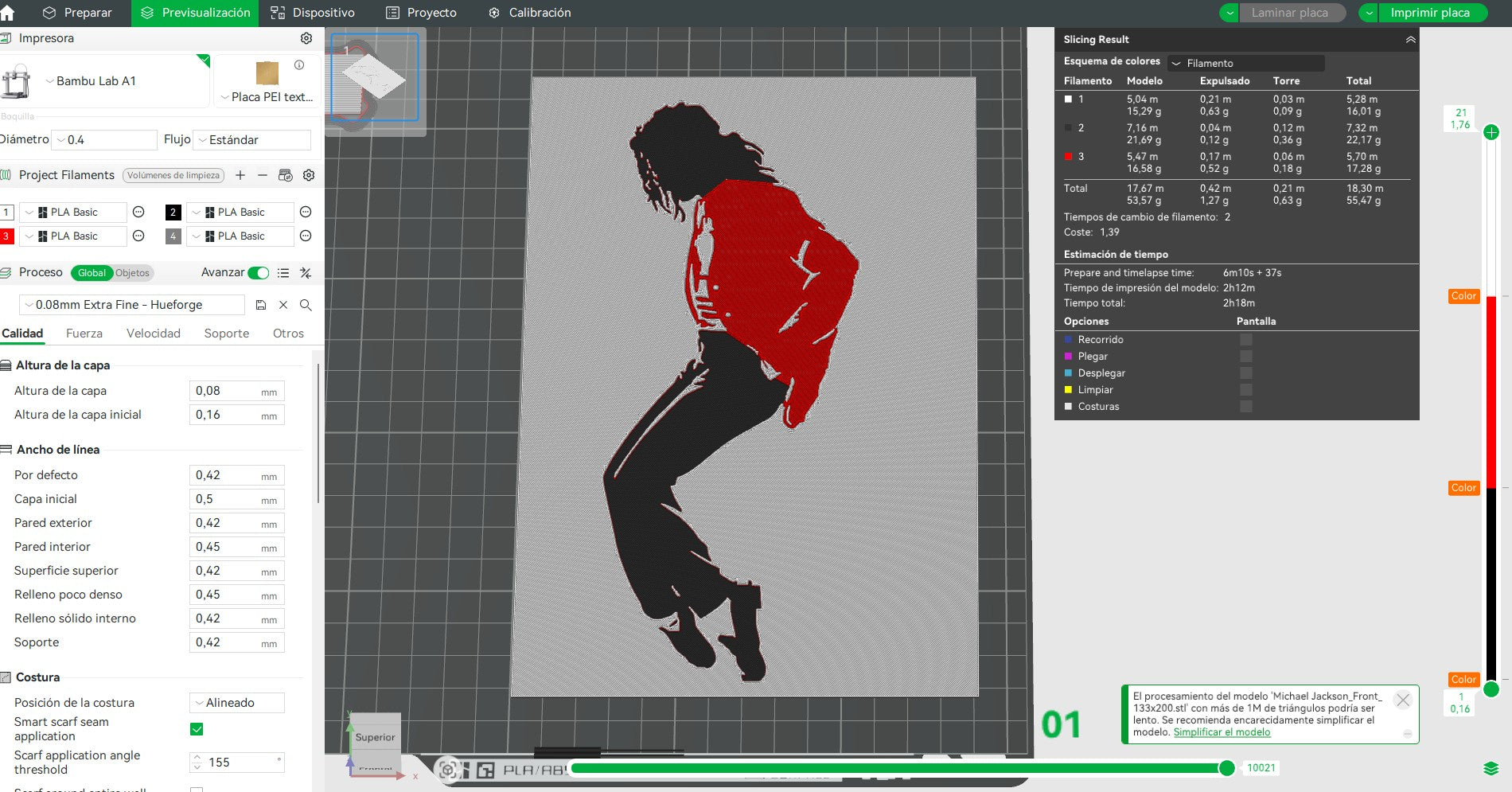 Hueforge Michael Jackson