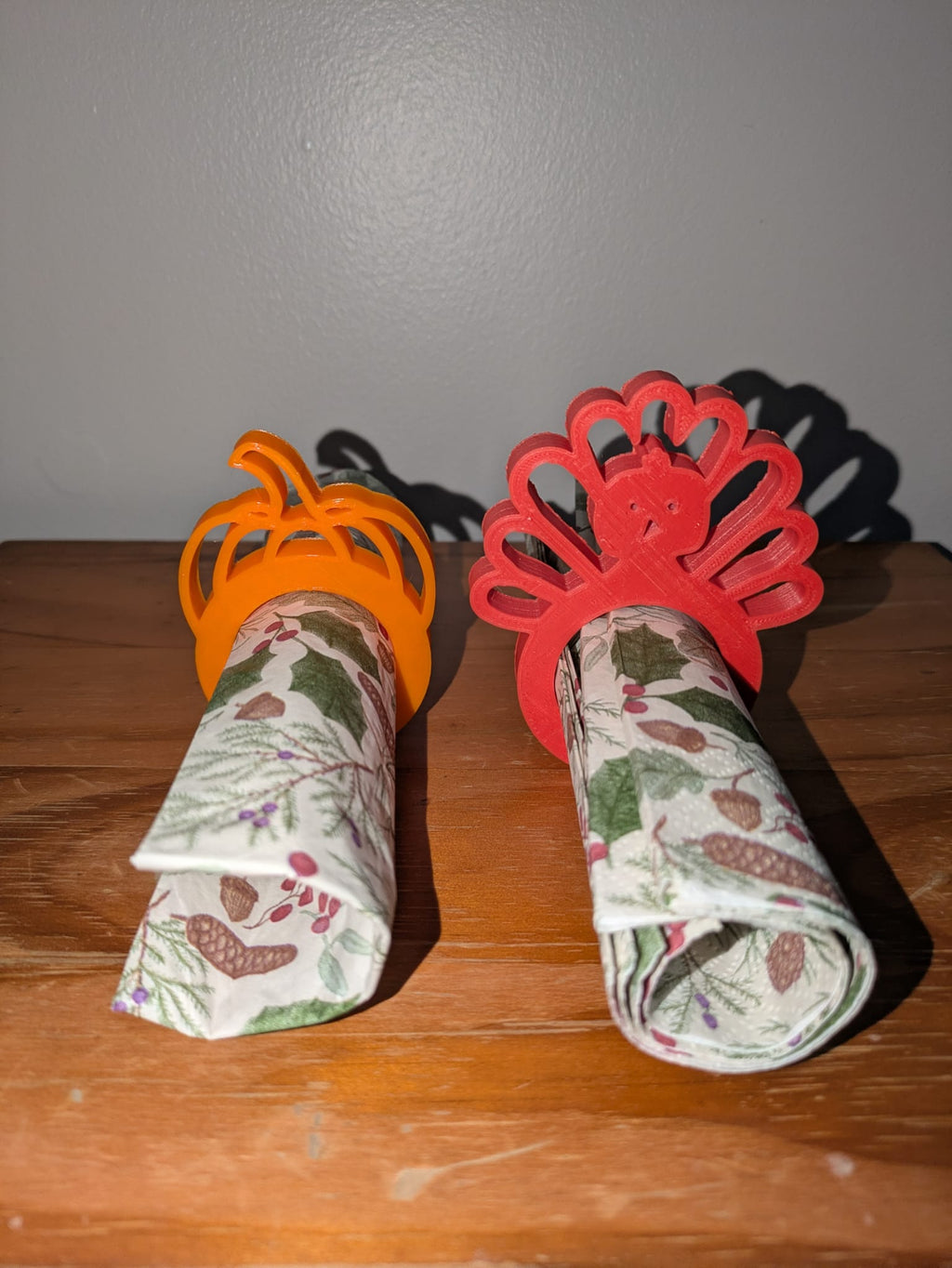 Thanksgiving Napkin Rings: Pumpkin, leaf, Turkeys