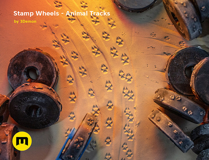 Texture Clay Wheel - Wolf Tracks