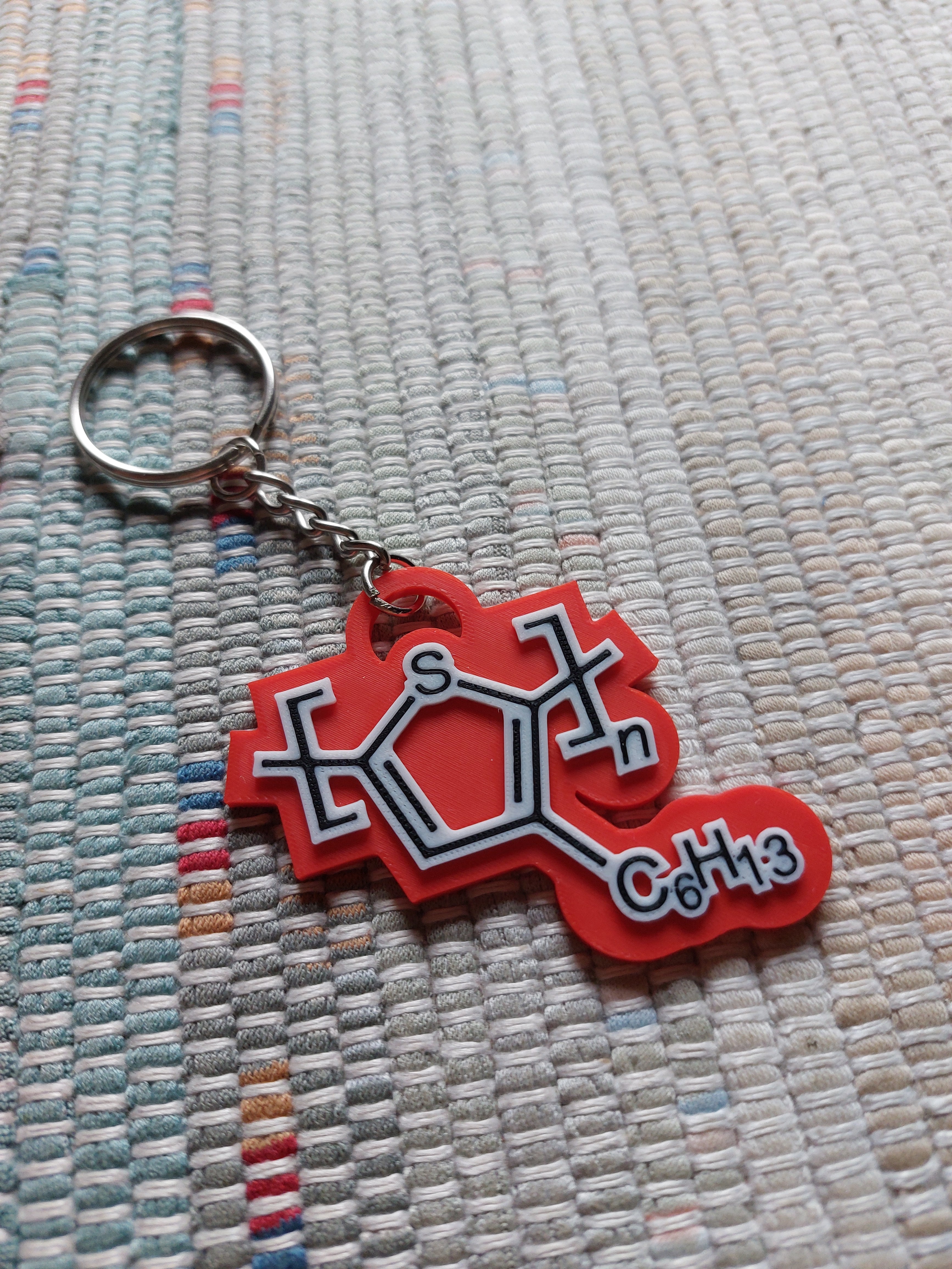P3HT molecule keychain