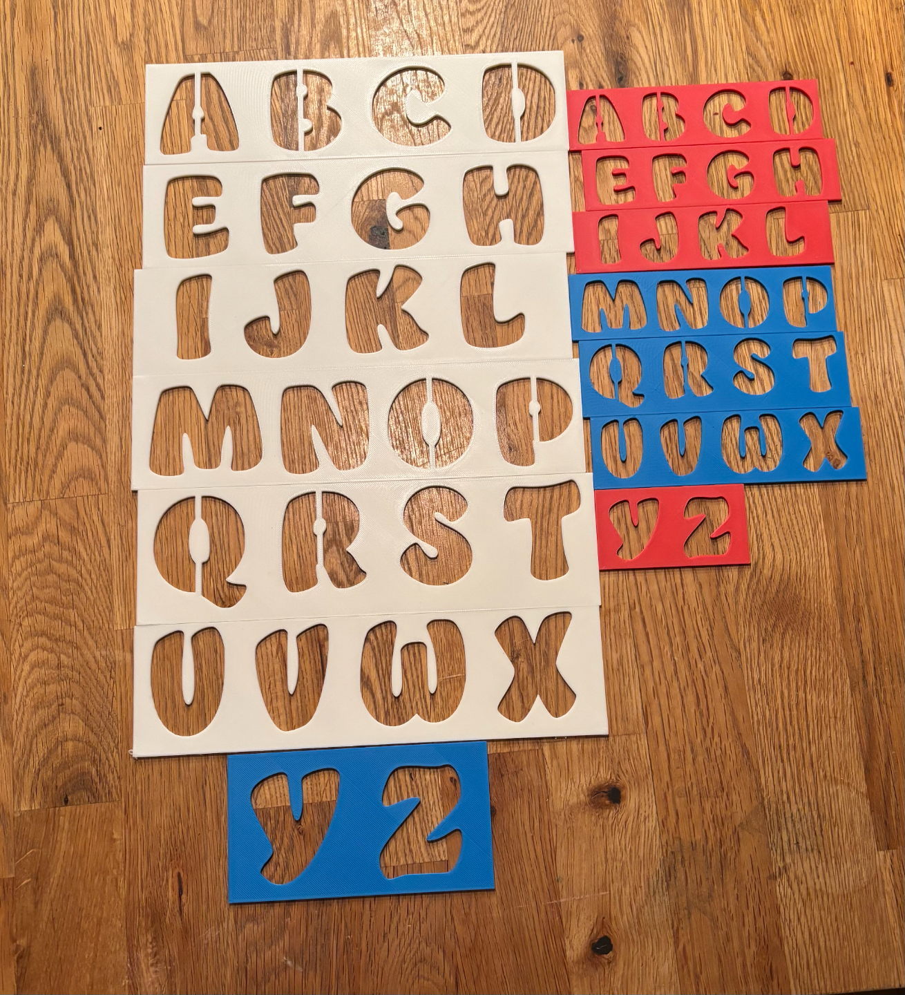 Stencil for Cutting out Letters