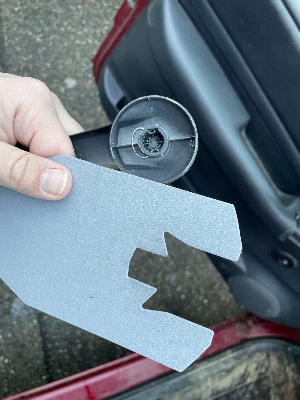 Manual window crank spring removal tool