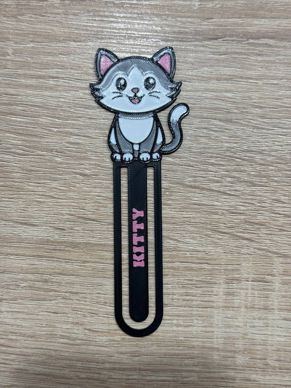 Marcapáginas gato personalizable