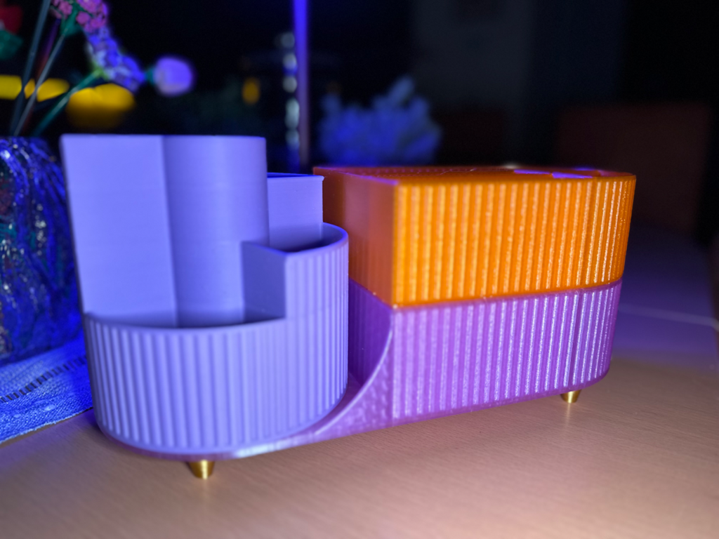 Makeup Organizer with Carousel and Multiple Tiers