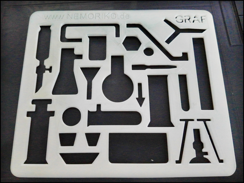 Chemistry template pattern - Chemie Schablone