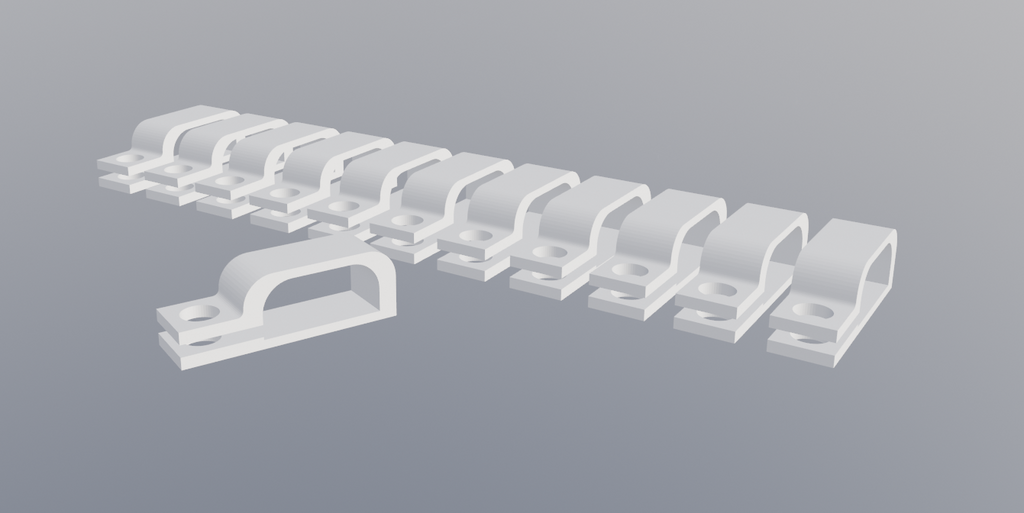 LED Strip Holder Clamp 10mm width 3mm screw size