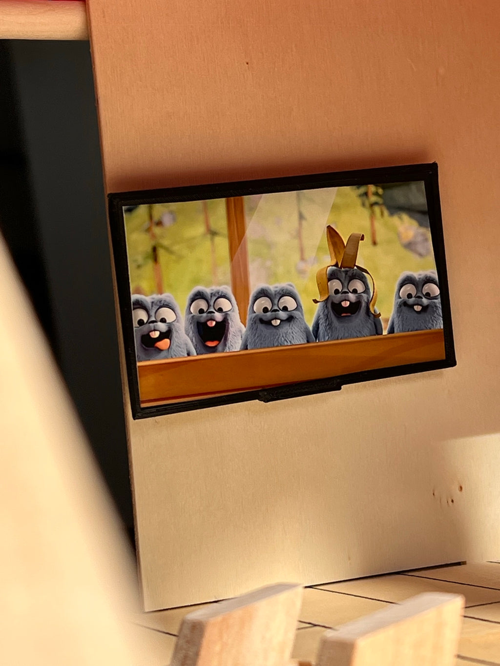Miniaturized TV for dollhouses