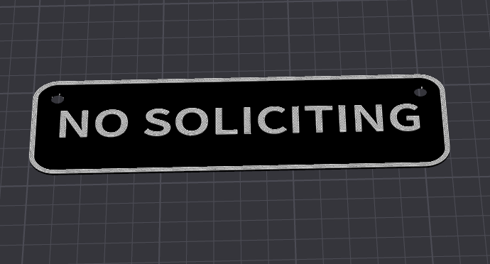 No Soliciting Sign