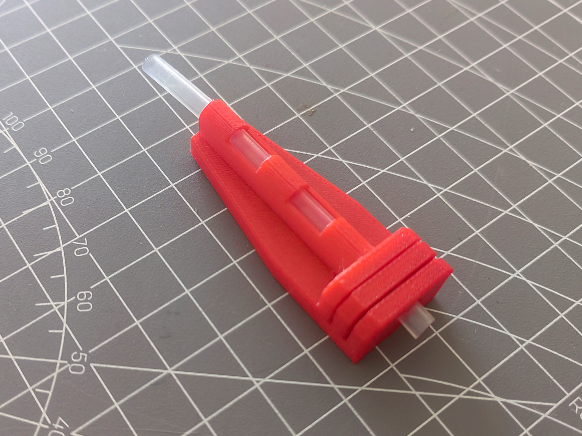PTFE Tube Cutting Guide for Two Blade Sizes