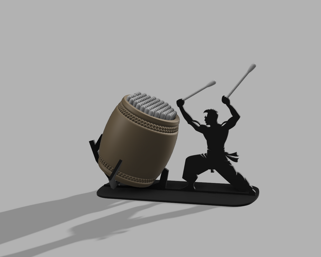 Taiko Drummer Q-tip Holder