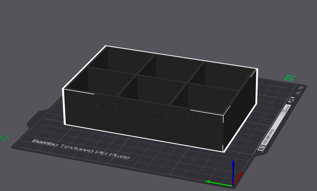 GNB 6s LiHv 1500mah Lipo Battery storage box