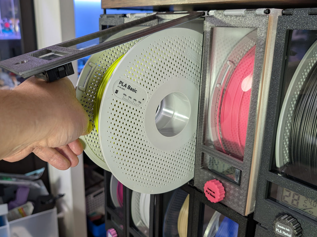 Stackable Filament Case with Clear Window