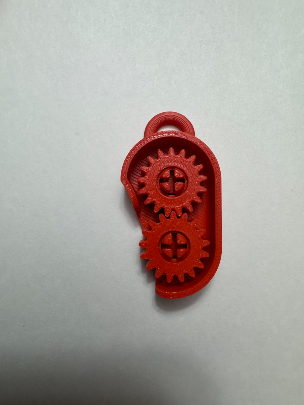 Fidget gear keychain (easy assembly) *26min print*
