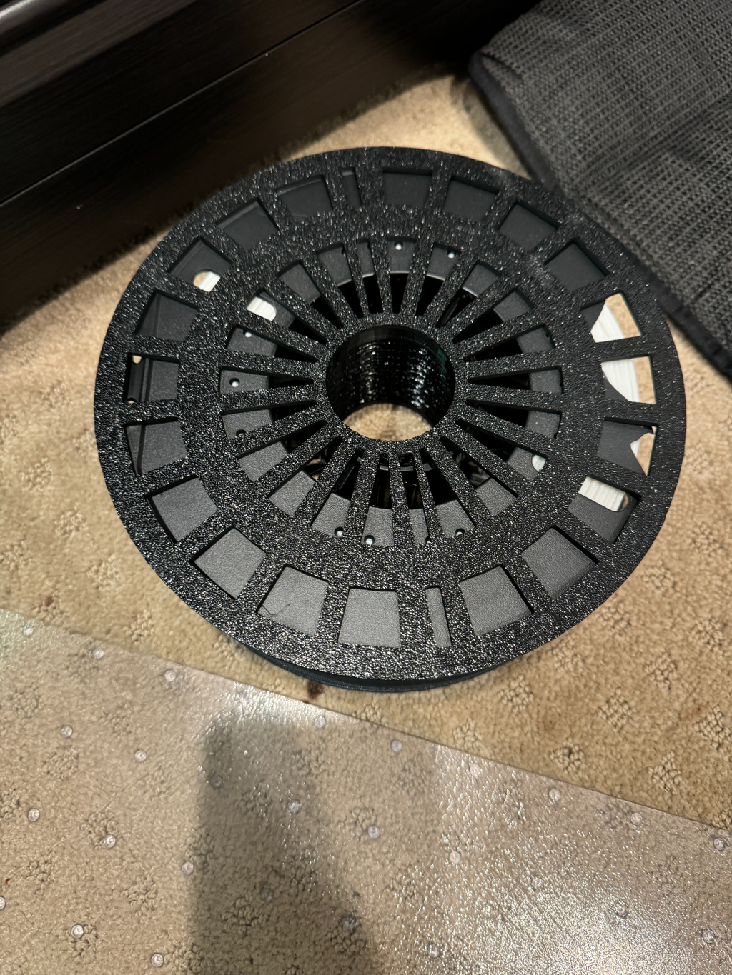 cardboard spool adapter w/ removable desiccant AMS