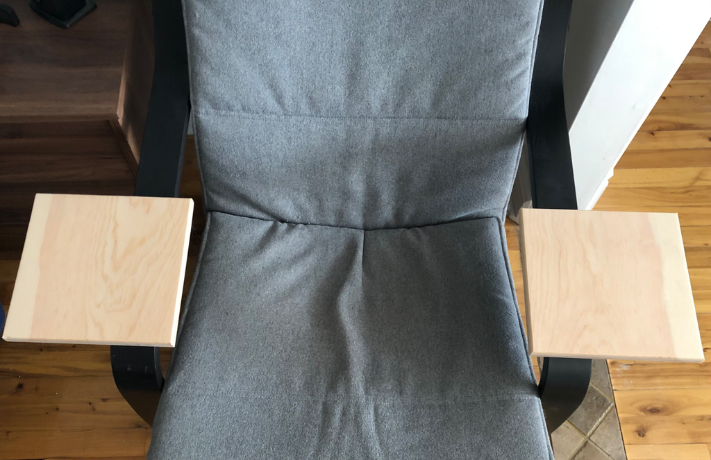 Arm chair tablet support, For Ikea POÄNG chair