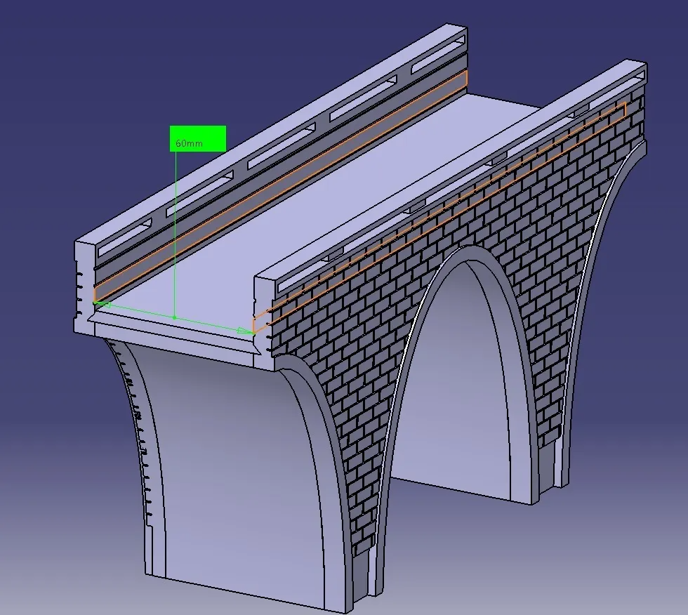 Modular train bridge