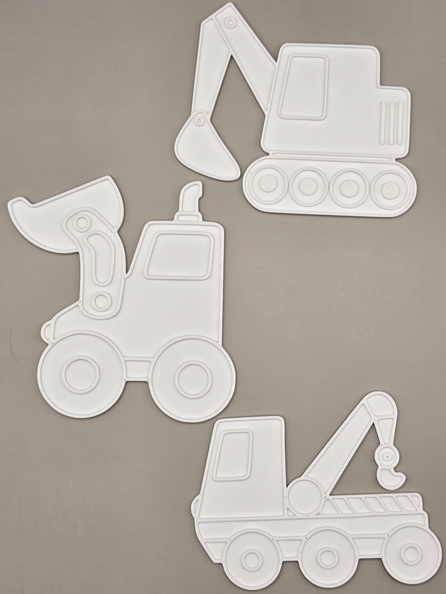 Truck Work Vehicles Digging Hook Coloring Craft
