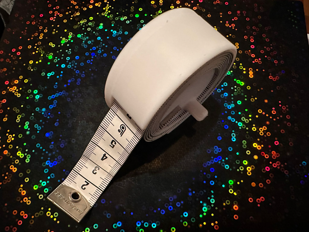 3D Printed Tape Measure Holder adjusted for EU sizes