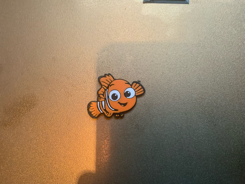 nemo print face up low color bleed keychain