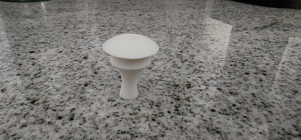 Simple dresser, cabinet or desk knob