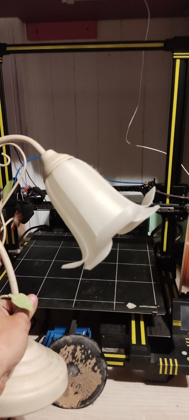 Flower shaped lampshade