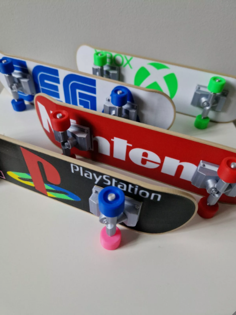 Mini Skateboard Deck PlayStation Sega Nintendo