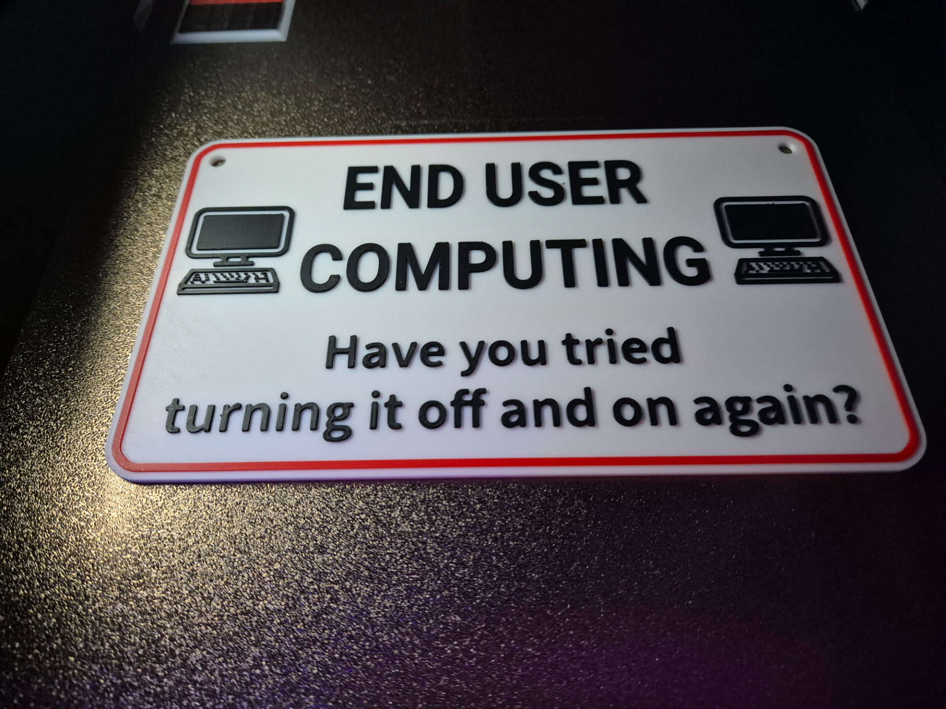 End User Computing door sign