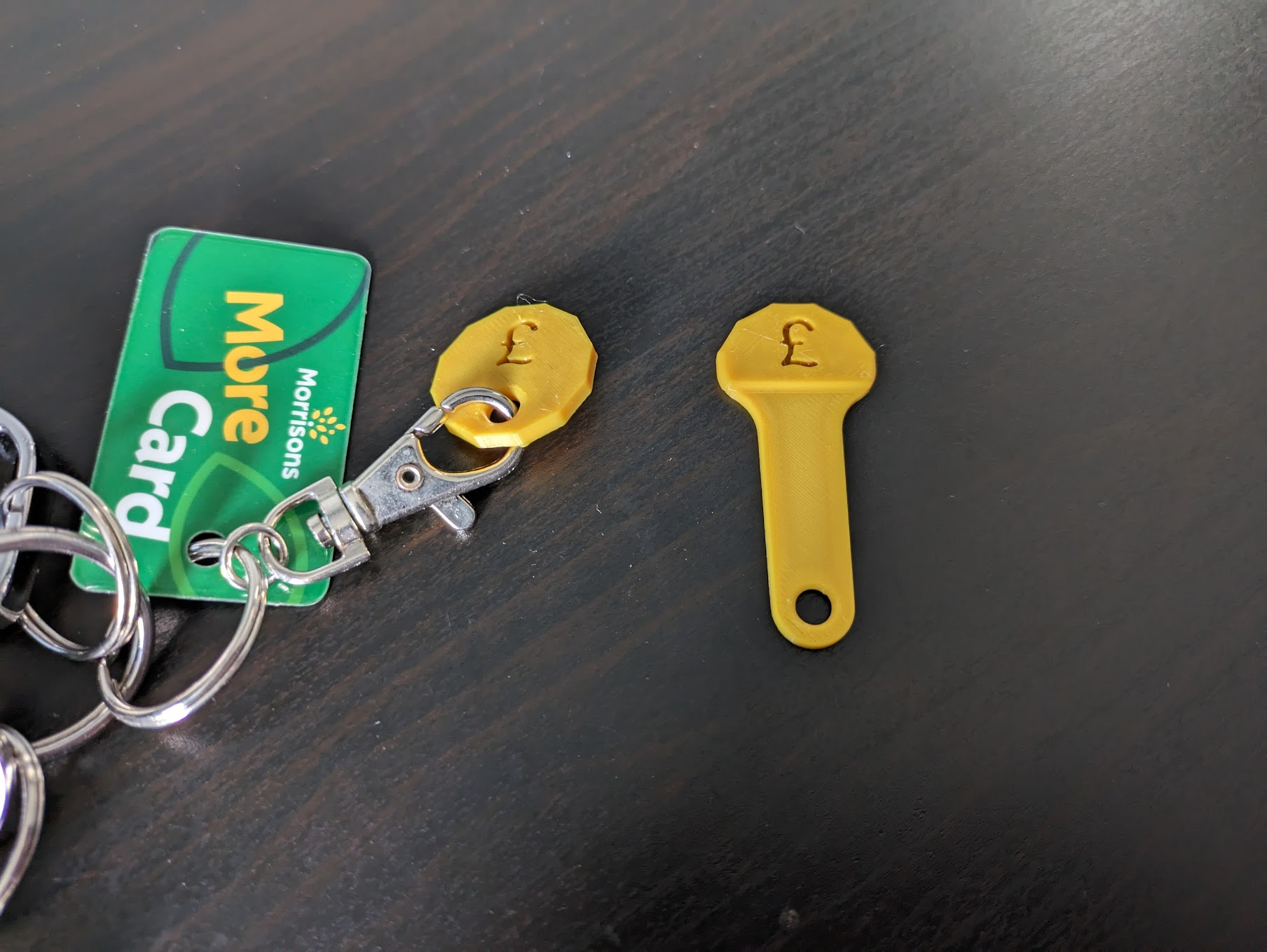 Supermarket Pound £ Trolley Tokens