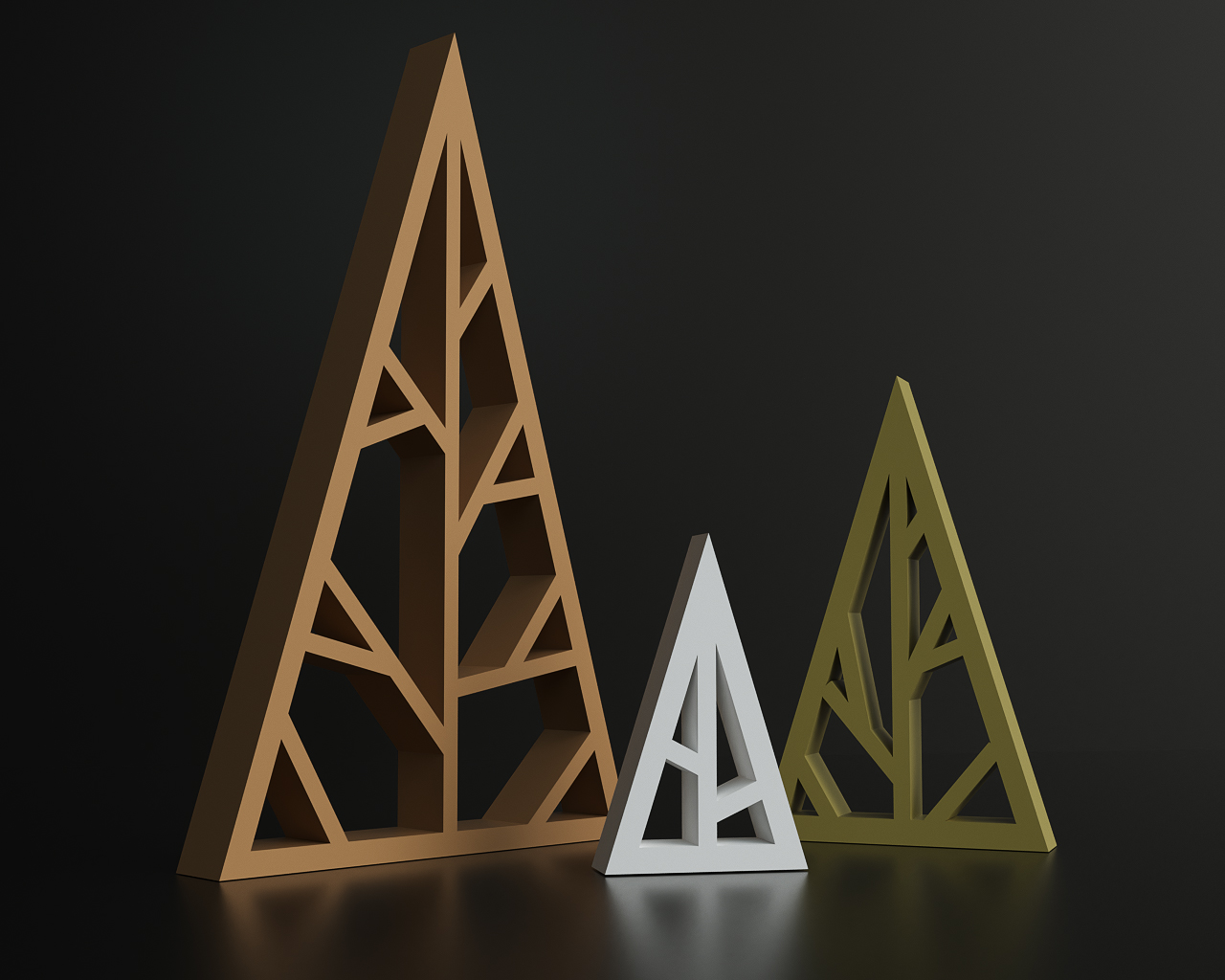 Geometric christmass tree