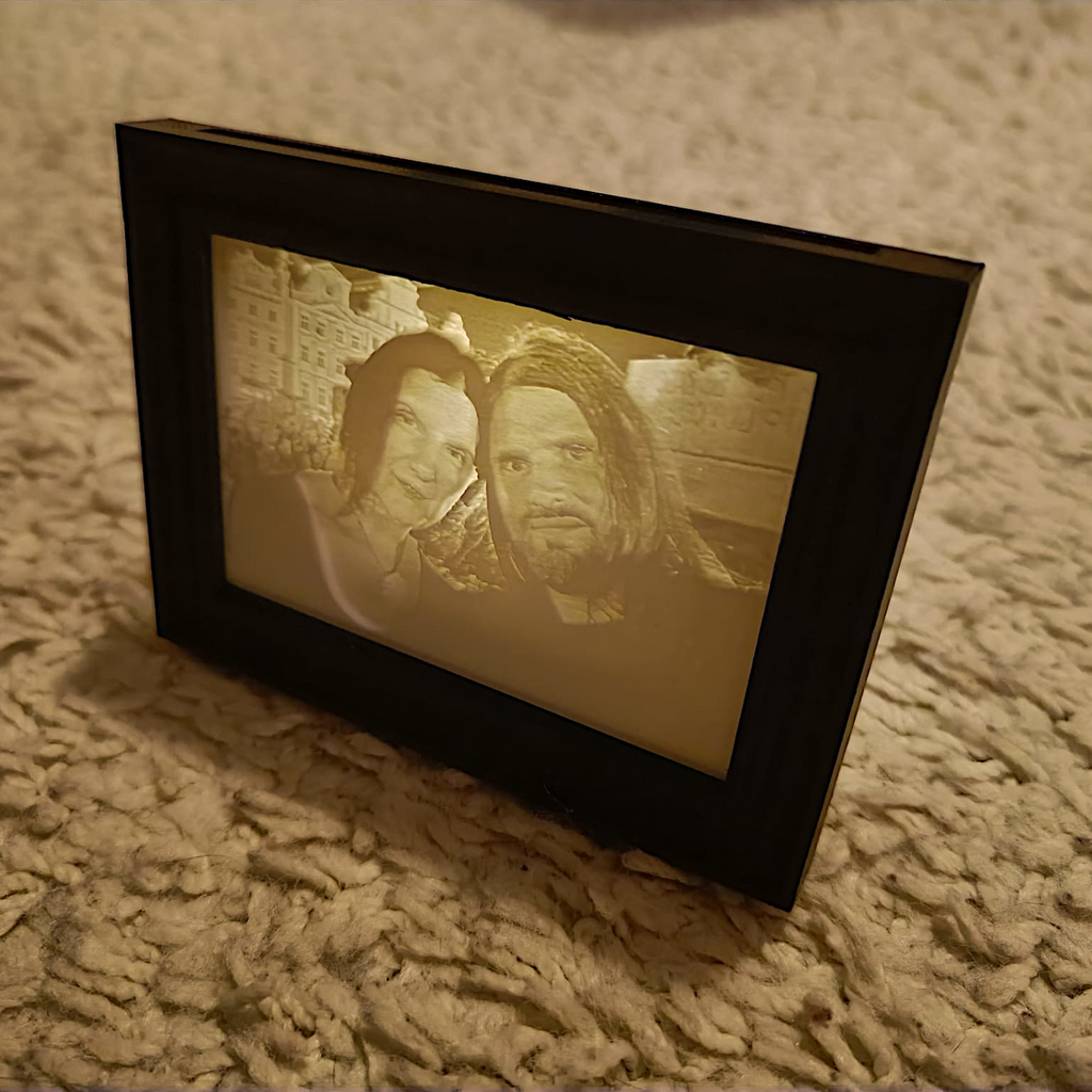 Mini Lithophane Frame for LED Tea Light