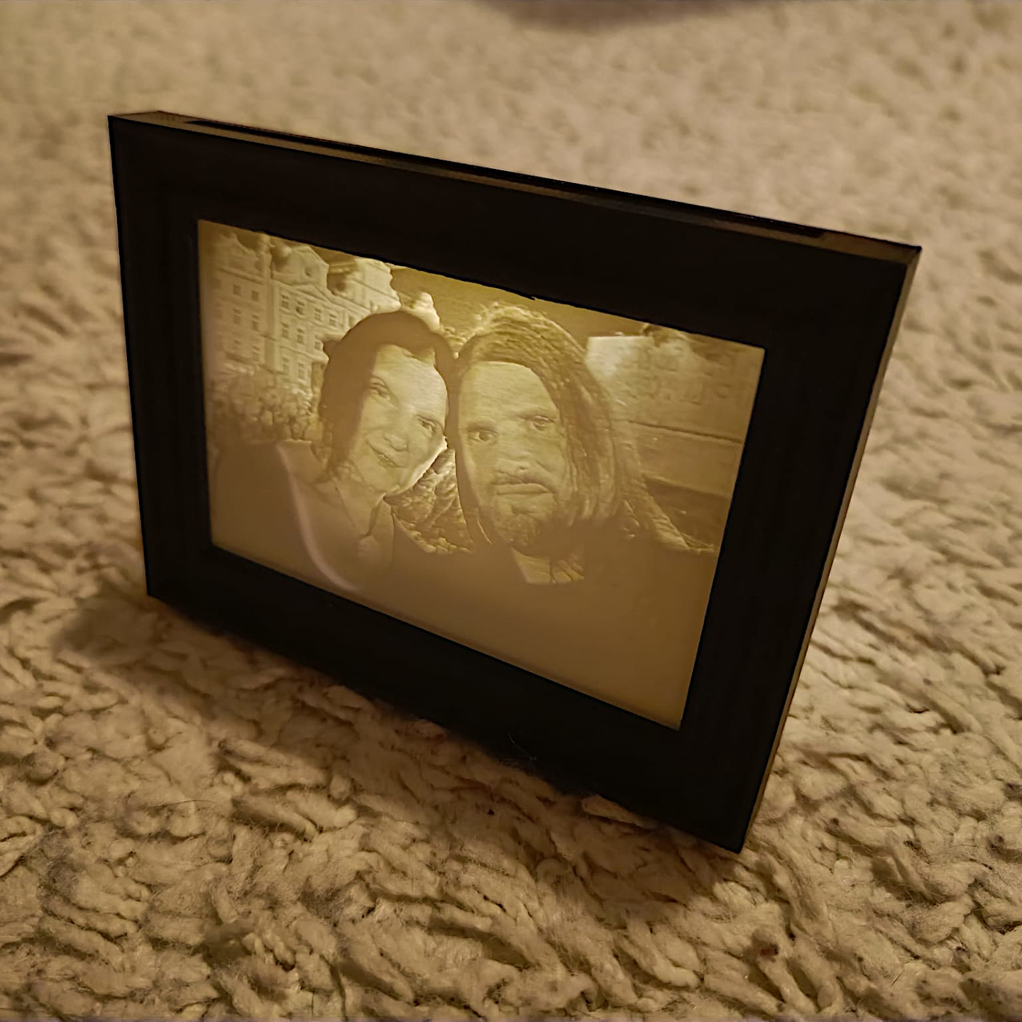 Mini Lithophane Frame for LED Tea Light