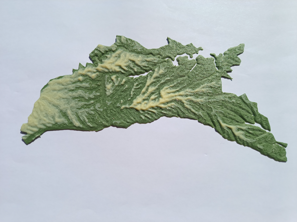 Terrain Map - Colored - Moldova - No AMS Nedded