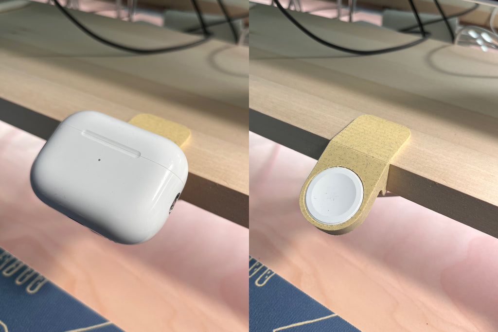 Apple Watch (AirPods) MagSafe desk shelf clamp