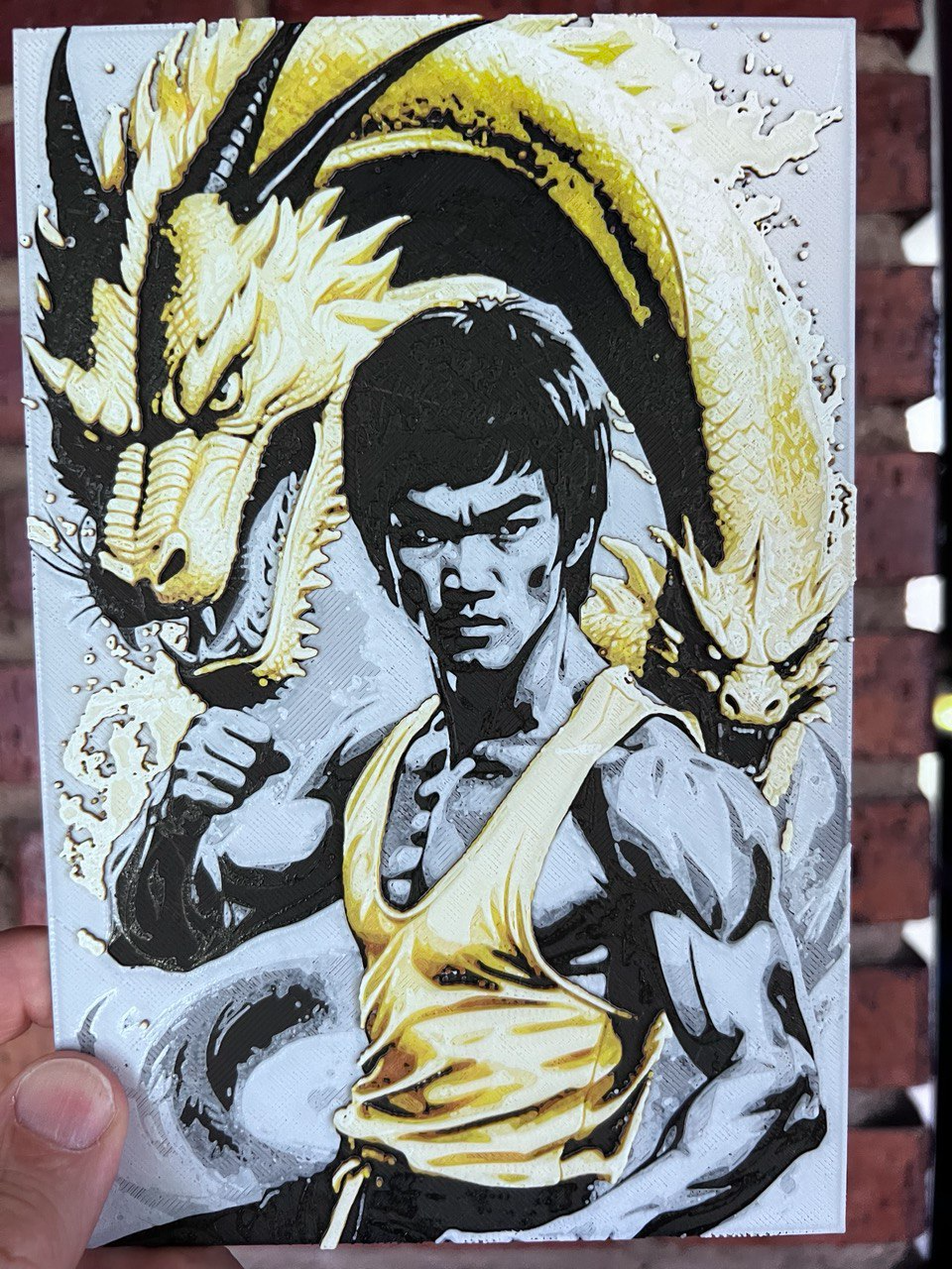Bruce Lee hueforge