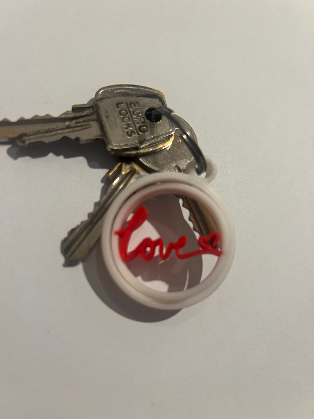 Gyro, valentines keychain