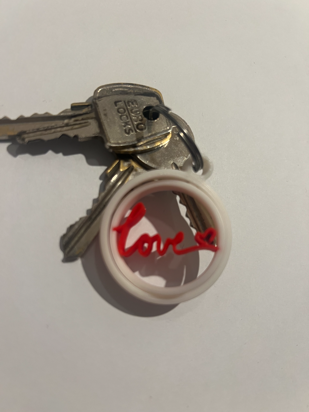 Gyro, valentines keychain