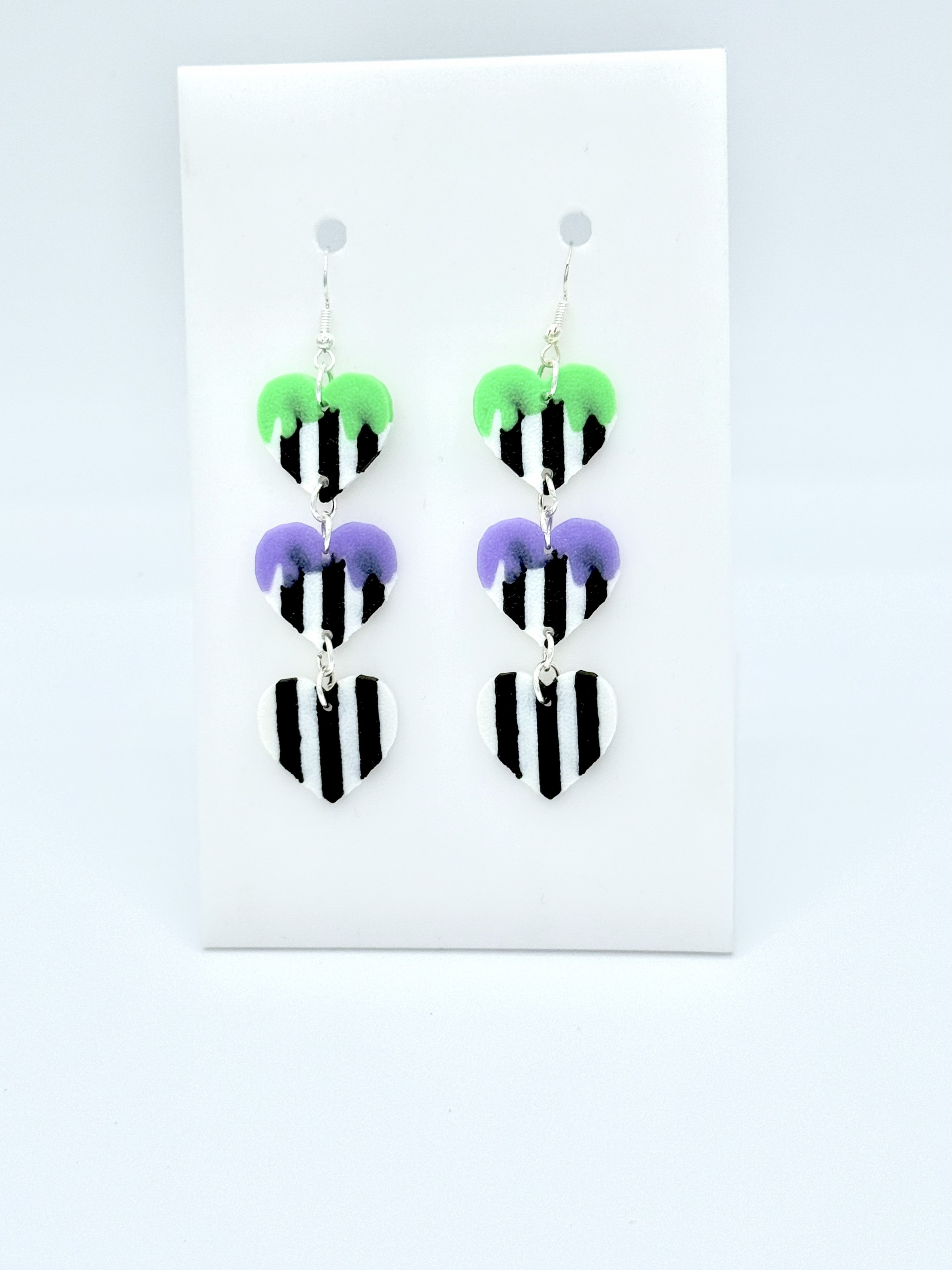 BeetleJuice Heart Dangles