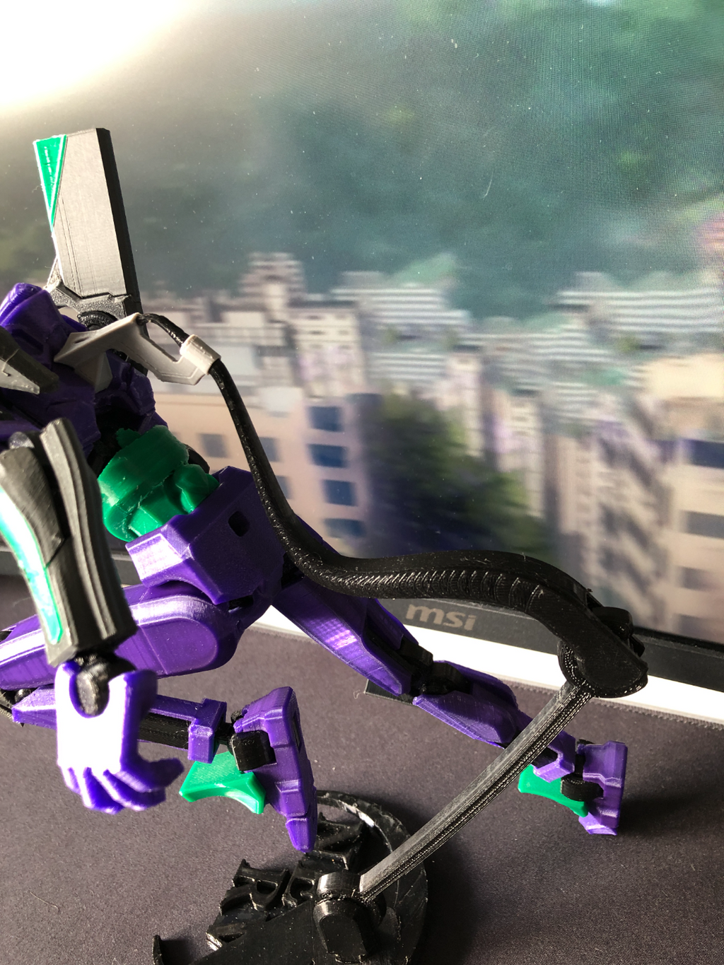 Dummy 13 Evangelion umbilical cord stand