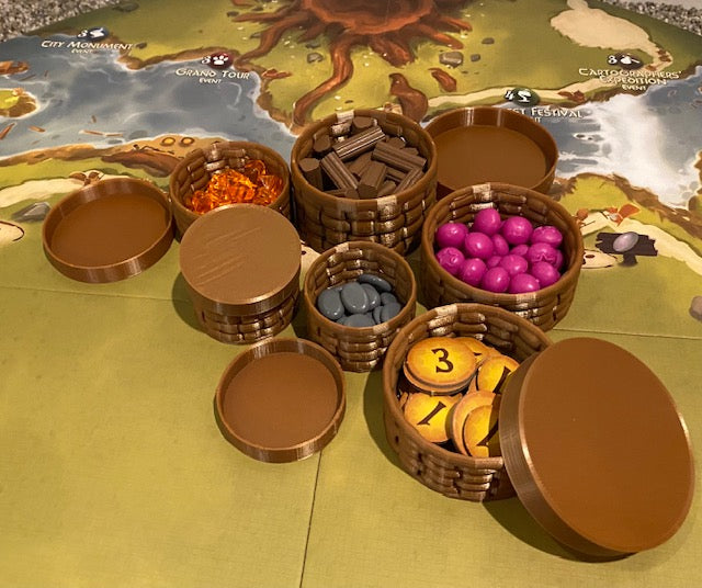 Everdell Resource Baskets and Lids