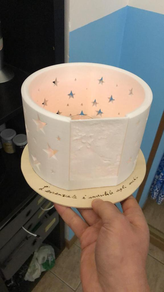 Litophane tea light