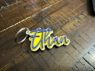 Personalized keychain, gift tag, stocking tag